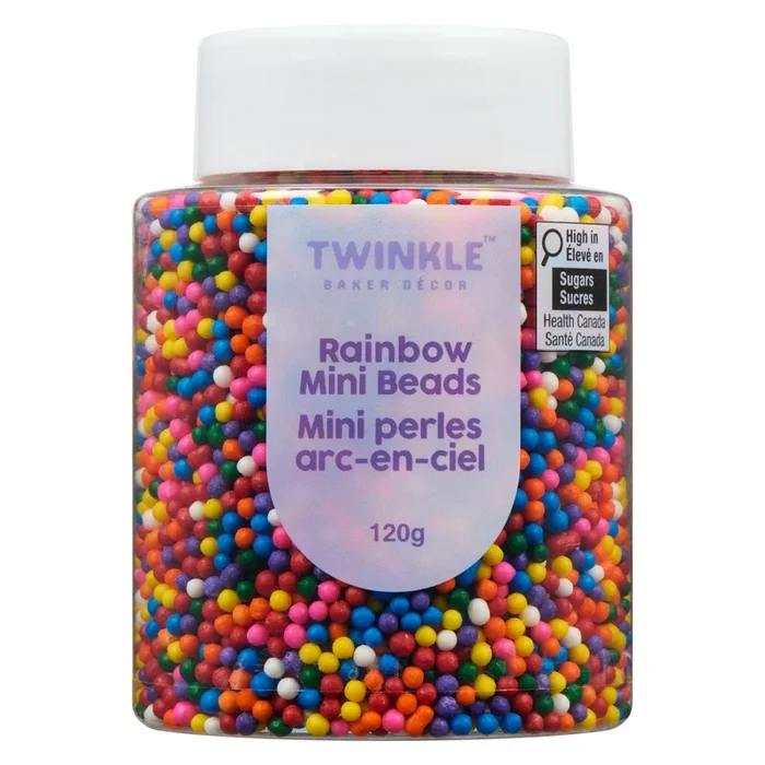 Twinkle Baker Décor Rainbow Mini Beads, 120 g