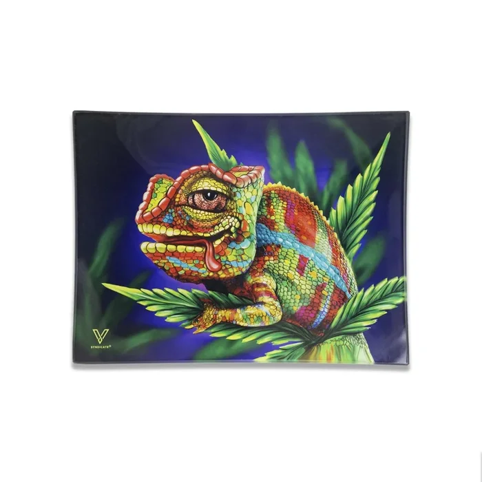 V Syndicate Cloud 9 Chameleon Glass Rollin’ Tray