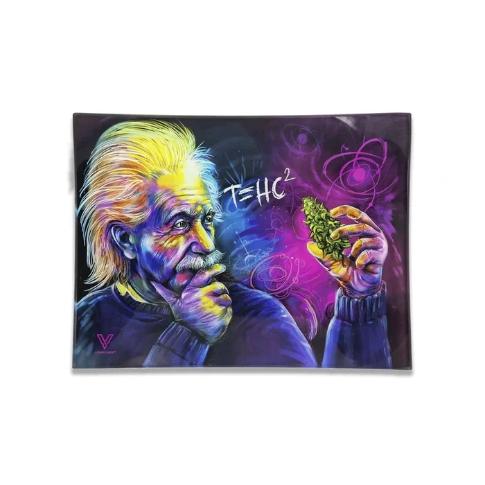 V Syndicate T=HC2 Einstein Glass Rollin’ Tray