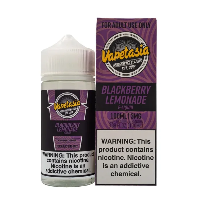 VAPETASIA – 100ML (BLACKBERRY LEMONADE)