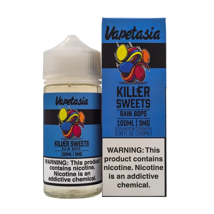 VAPETASIA E-LIQUID RAIN BOPS – 100ML
