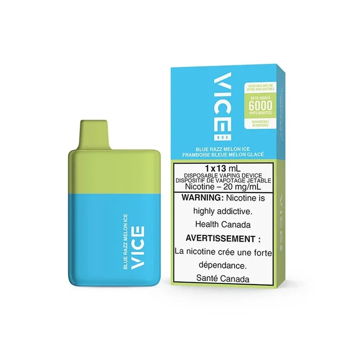VICE BOX 6000 Puffs Disposable – Blue Razz Melon Ice (ON)