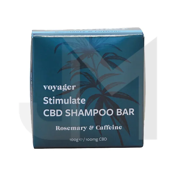 Voyager 100mg CBD Stimulate Shampoo Bar – 100g