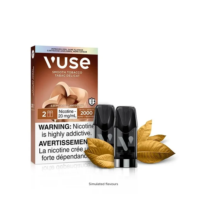 VUSE Pods – Smooth Tobacco Flavor (2 Pack) (ON)