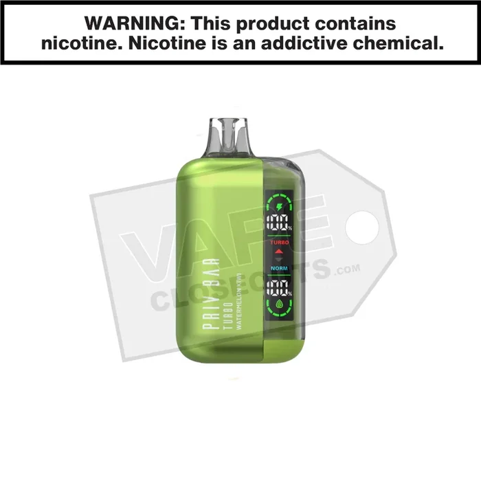 Watermelon Kiwi Priv Bar Turbo 15K Disposable Vape By SMOK