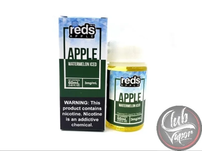 Watermelon Red’s Apple ICED E-Juice by 7 Daze 60mL