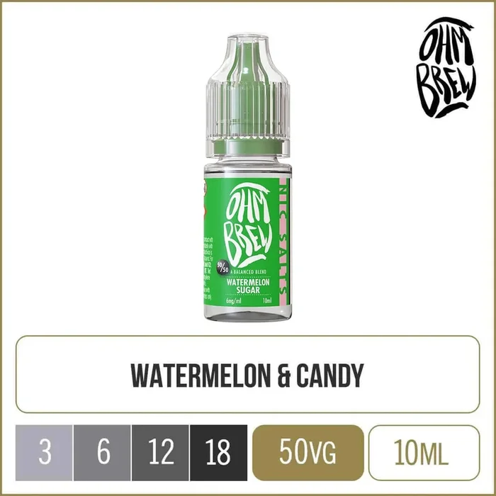 Watermelon Sugar Ohm Brew 50/50 E-Liquid 10ml