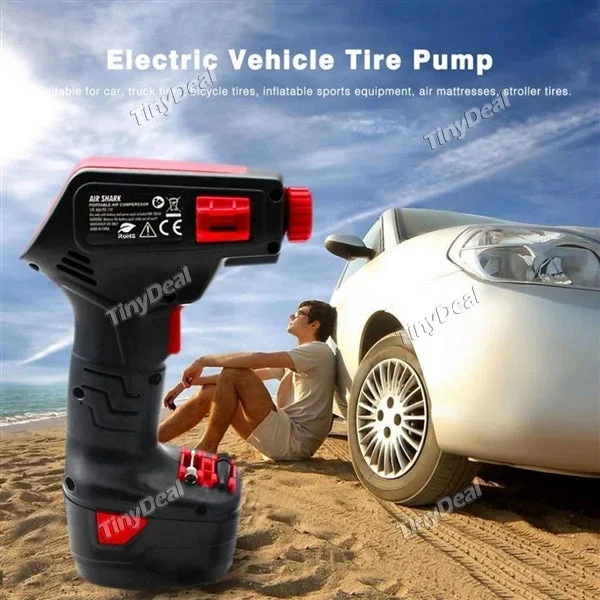 Wireless Handheld Electric Vehicle Car Tire Inflatable Pump Digital Display Emergency Inflator Air Pump