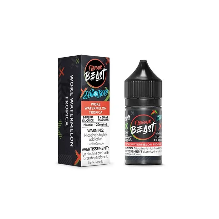 Woke Watermelon Tropica Iced Salt by Flavour Beast E-Liquid
