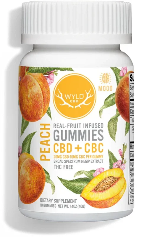 WYLD – Real Fruit – CBD + CBC Gummies Peach – (60MG -1200MG)