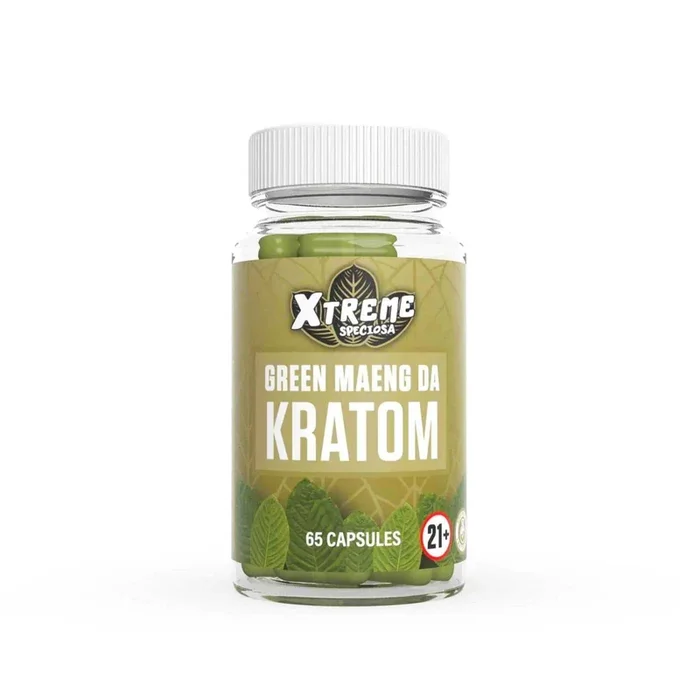 XTREME SPECIOSA – Green Maeng Da Kratom Capsules 65ct
