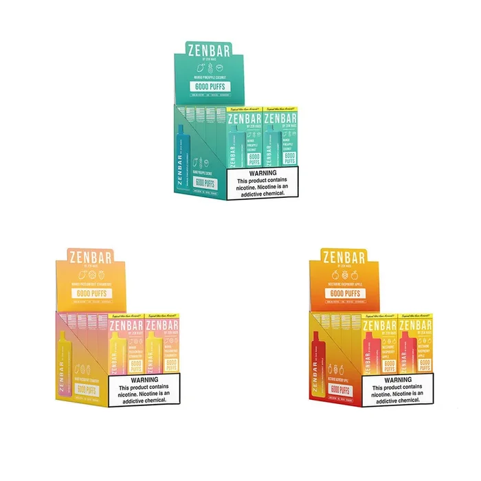 Zen Bar Disposable 6000 Puffs 13mL 50mg | MOQ 10