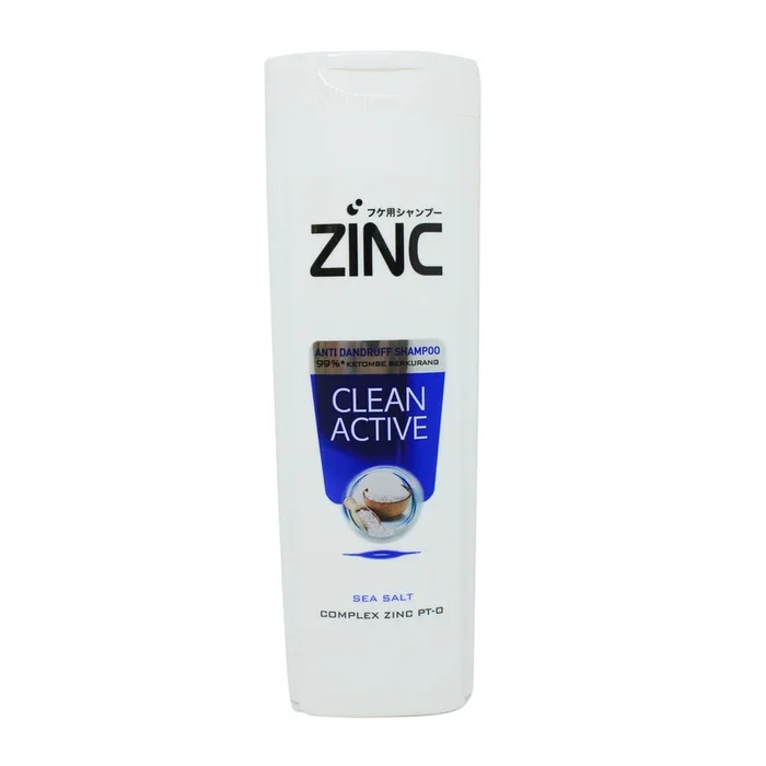 Zinc Anti Dandruff Shampoo Clean Active Sea Salt 340ml