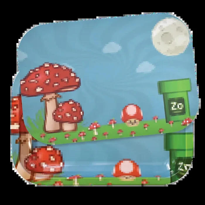 Zooted Brandz Pixel Video Game Inspired Metal Tray w/ Magnetic – (1, 5 OR 10 Count)